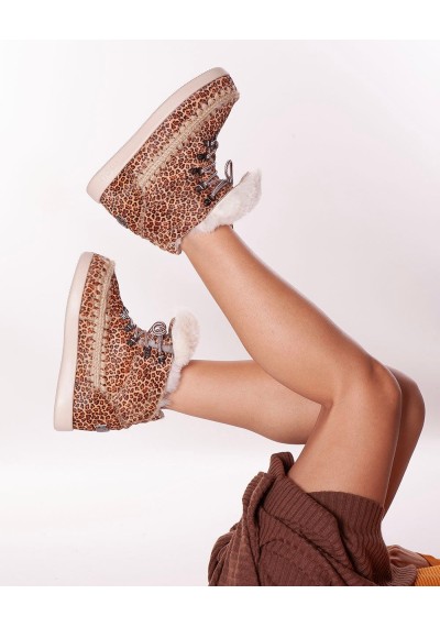 MOU NEW INNER WEDGE LACE-UP PONYSKIN