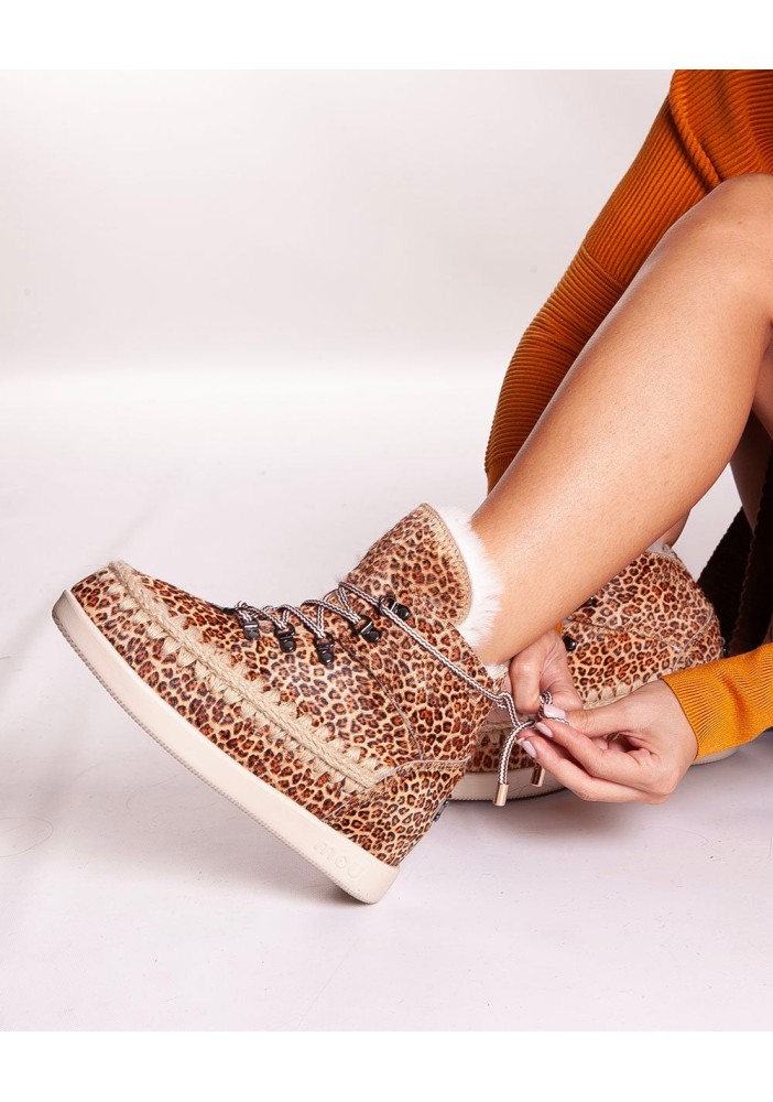 MOU NEW INNER WEDGE LACE-UP PONYSKIN