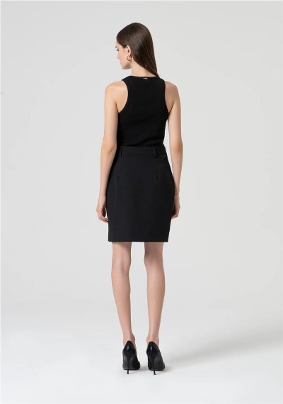 MINIFALDA TUBO DE CORTE ENTALLADO